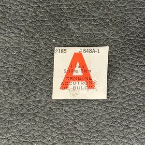 NOS Genuine Accutron by Bulova Watch Part.  A 2185 #648A-1.  Hour Setting Stem